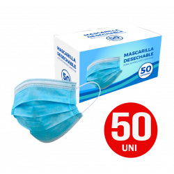 Mascarilla Desechable - 50 Unidades